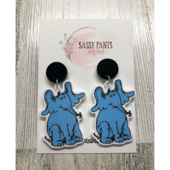 Dr. Seuss Horton Hears a Who Earrings NEW - Picture 1 of 1